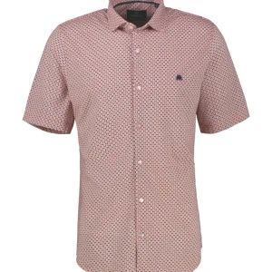 Overhemd Jersey Aop S/s - Koraal Rood