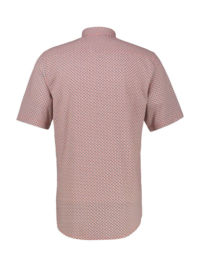 Overhemd Jersey Aop S/s - Koraal Rood - Afbeelding 3