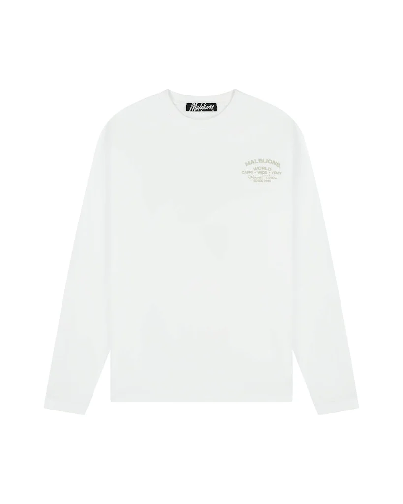 L/s Vacation T-shirt - Wit - Afbeelding 2