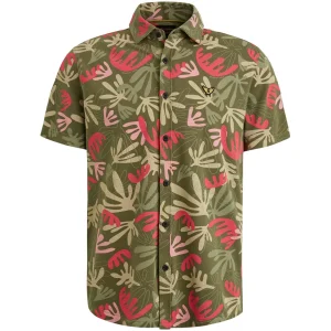 Short Sleeve Shirt Print On Jersey - Groen