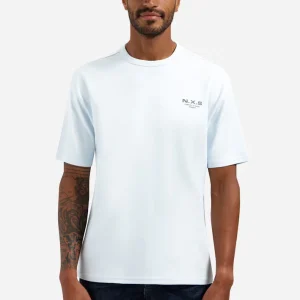 T-shirt Crewneck Heavy Interlock Artwork - Lichtblauw