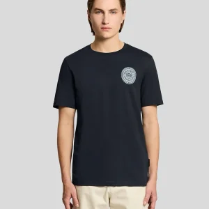 Borders Label Grafic T-shirt - Navy