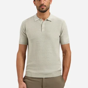 Pullover Short Sleeve Polo - Beige