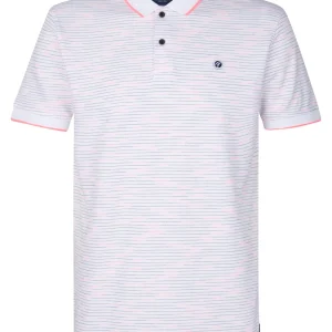 Men Polo Short Sleeve - Wit Dessin