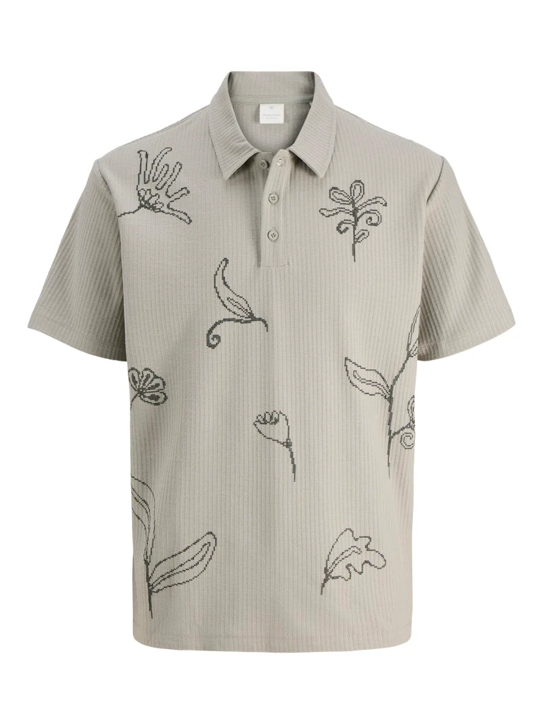 Jprleon Ss Polo - Olijf - Afbeelding 2