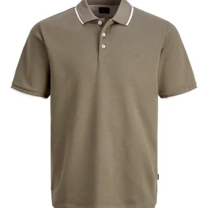 Jprblaethan Detail Ss Polo Sn - Army