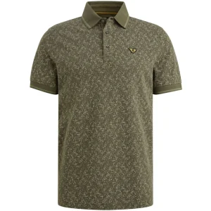 Short Sleeve Polo Fine Pique All O - Groen Melee