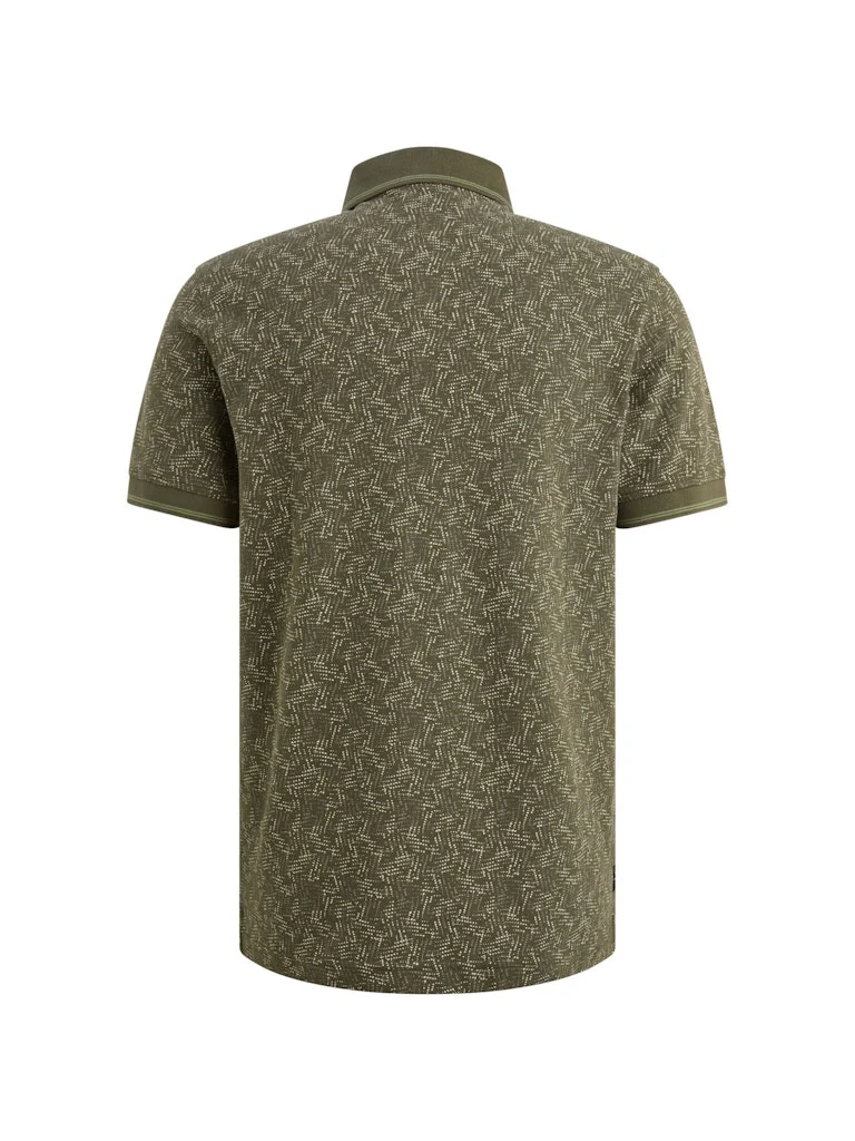 Short Sleeve Polo Fine Pique All O - Groen Melee - Afbeelding 3