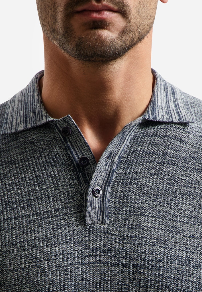 Pullover Short Sleeve Polo - Blauw Dessin - Afbeelding 8