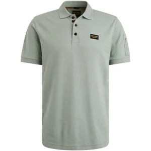 Short Sleeve Polo American Classic - Lichtgrijs