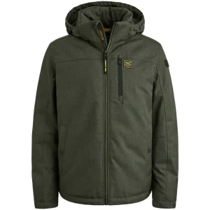 Semi Long Jacket Strator Melange T - Donkergroen