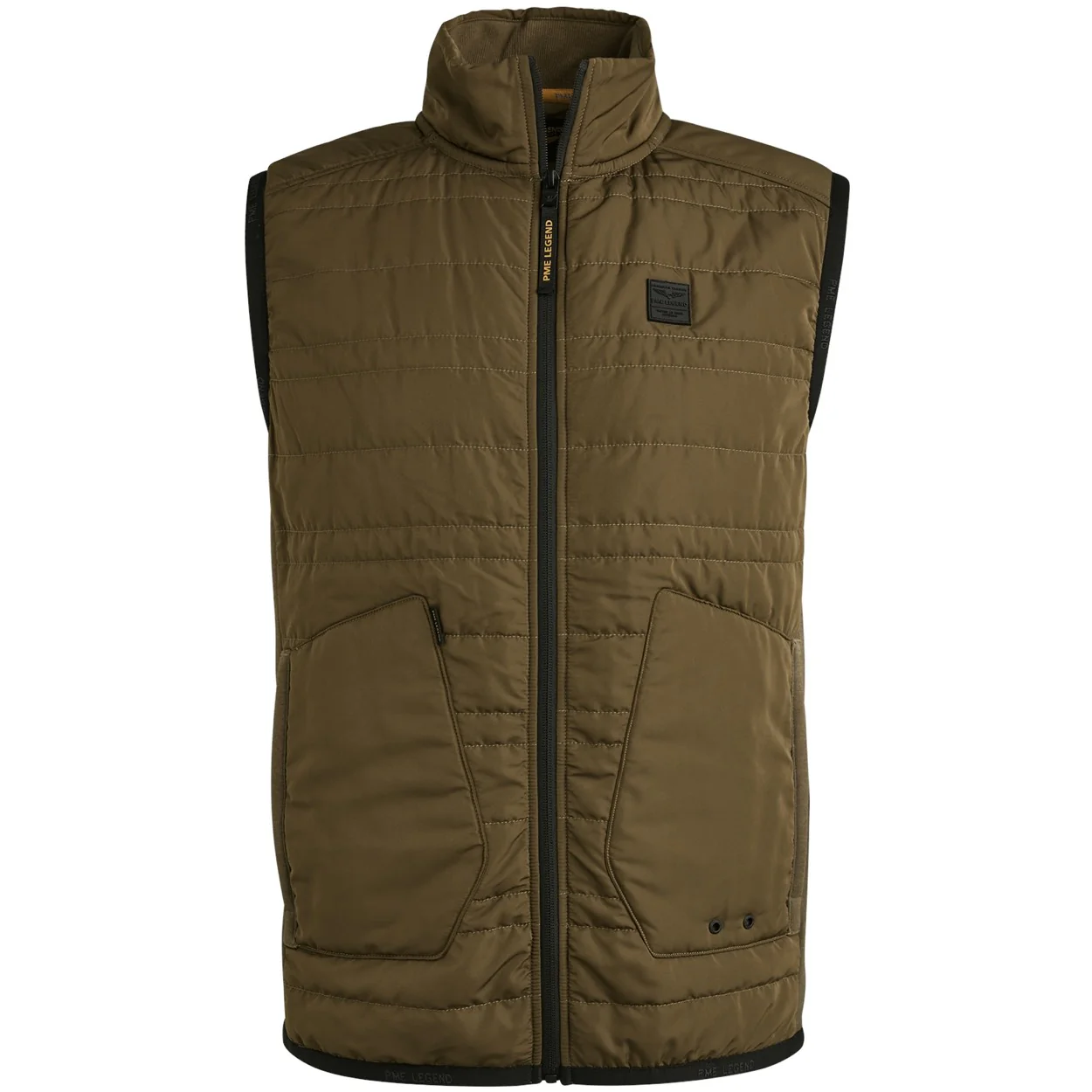 Bodywarmer Interlock Mix Padded Ny - Olijf - Afbeelding 2