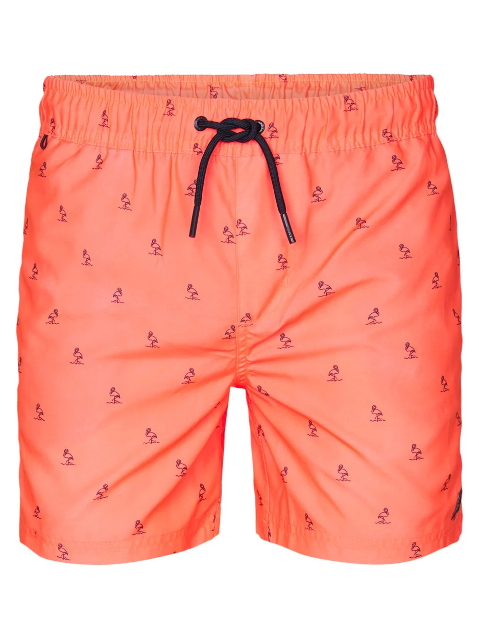 Men Swimshort - Oranje Dessin