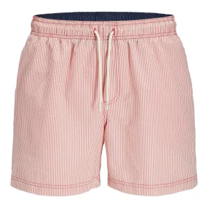 Jpstmaui Jjswim Seersucker Akm  Sn - Rood Dessin