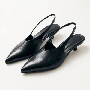 Zwarte slingbacks eros