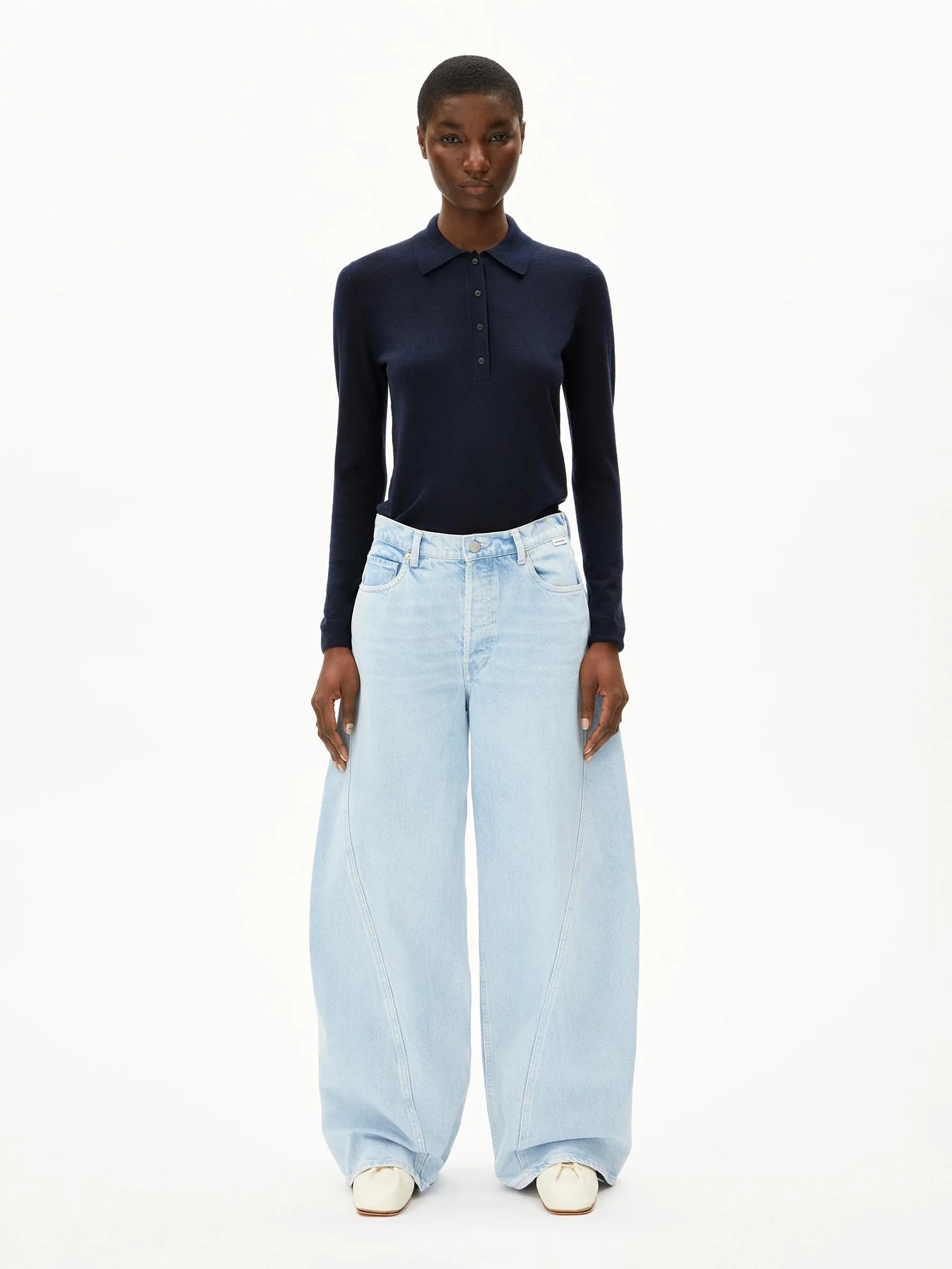 Blauwe barrel jeans aalthea - Afbeelding 7