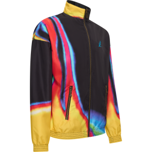 Australian Archive print jasje reversible Fuel Zwart