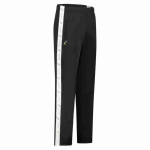 Australian broek met witte bies zwart