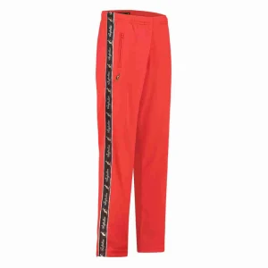 Australian broek met zwarte bies rood