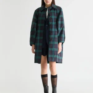 Donkergroene trenchcoat julie