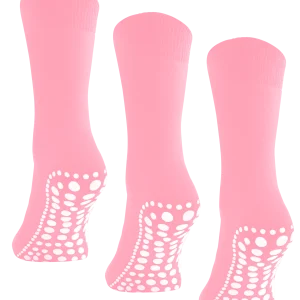 Budino Antislip sokken - 3 paar - Licht Roze