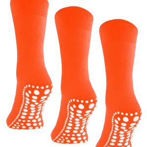 Budino Antislip sokken - 3 paar - Oranje