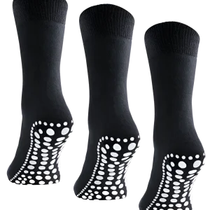 Budino Antislip sokken - 3 paar - Zwart