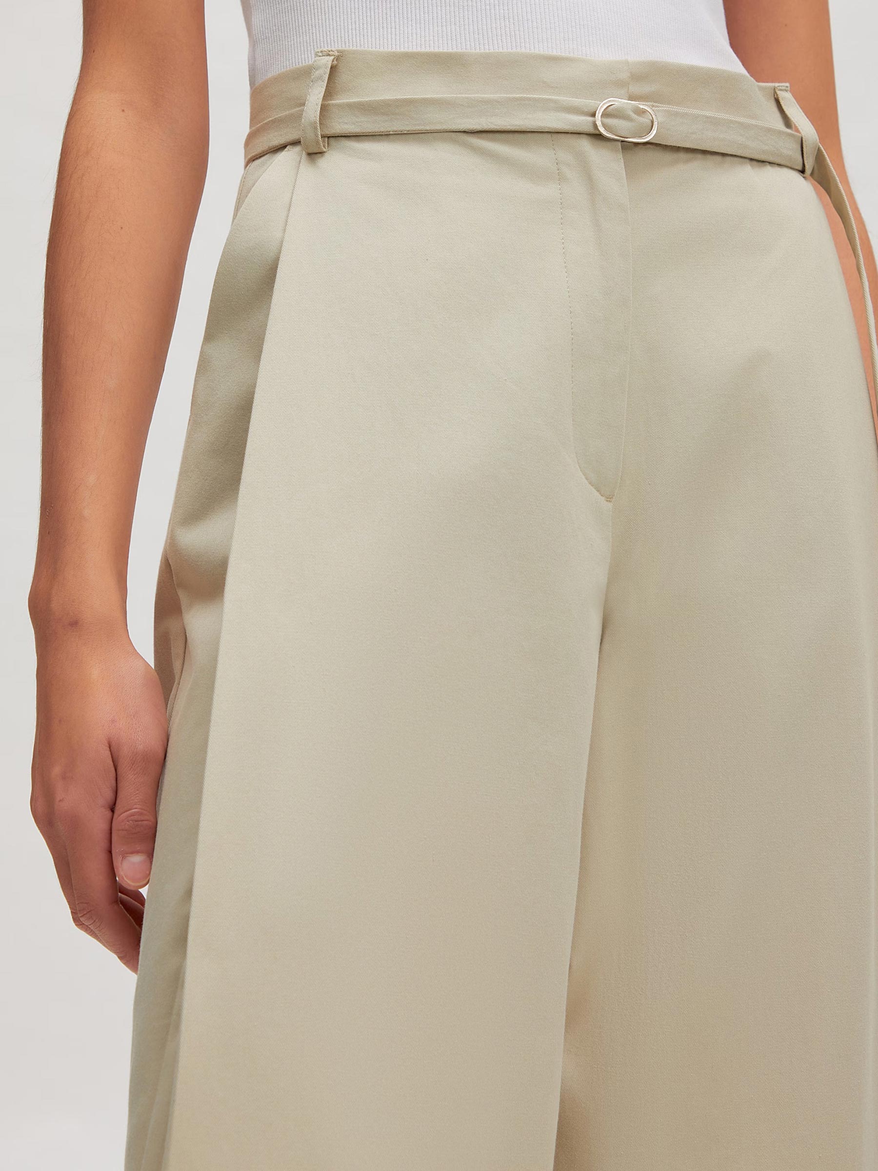 Beige wide leg broek lanea - Afbeelding 6