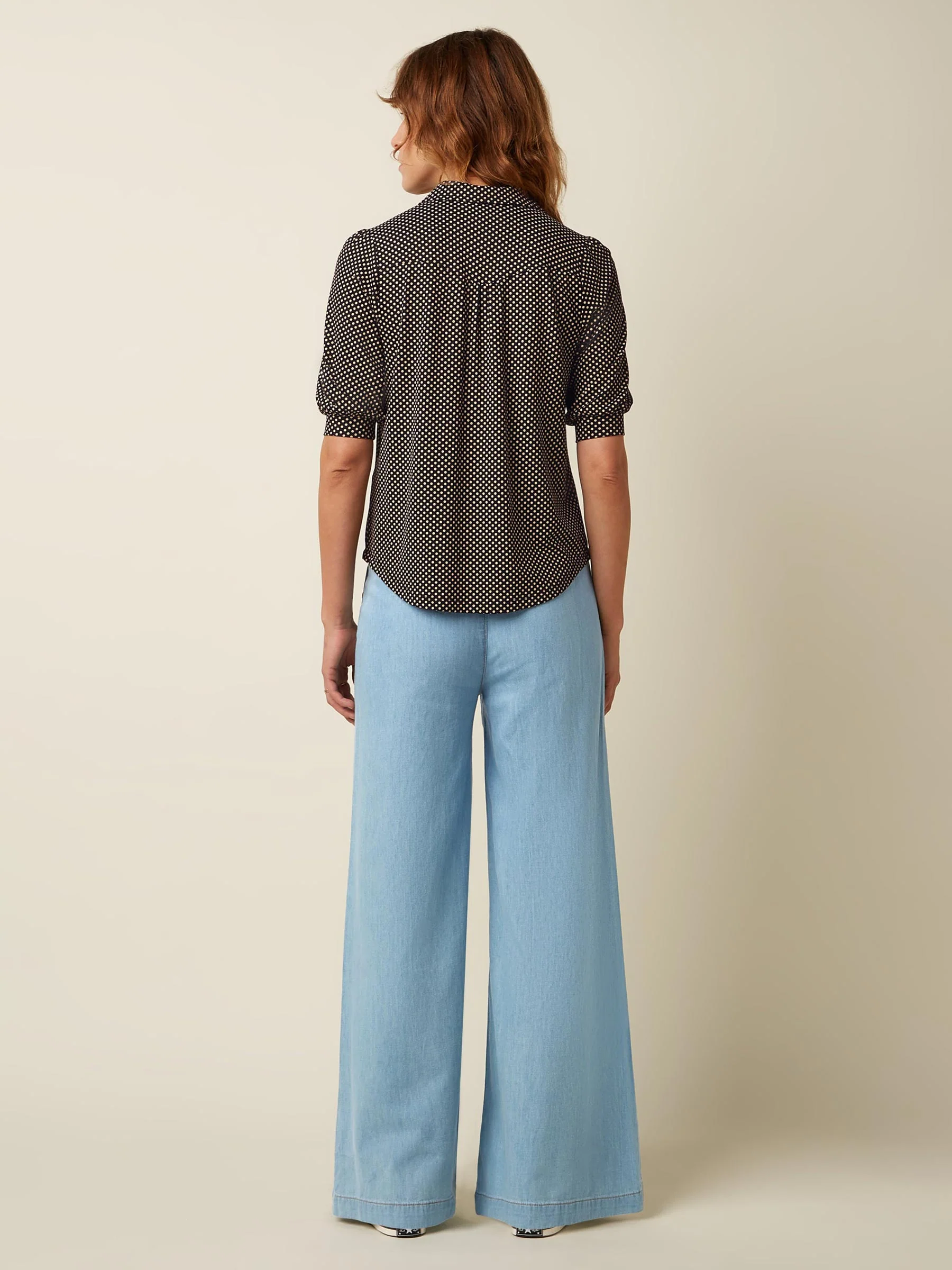 Blouse met stippen carina - Afbeelding 4