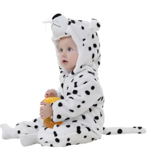 Budino Baby Pakje Luipaard Wit