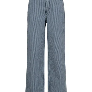 Blauw gestreepte broek nuerina