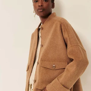 Bruin wollen jasje yalespring