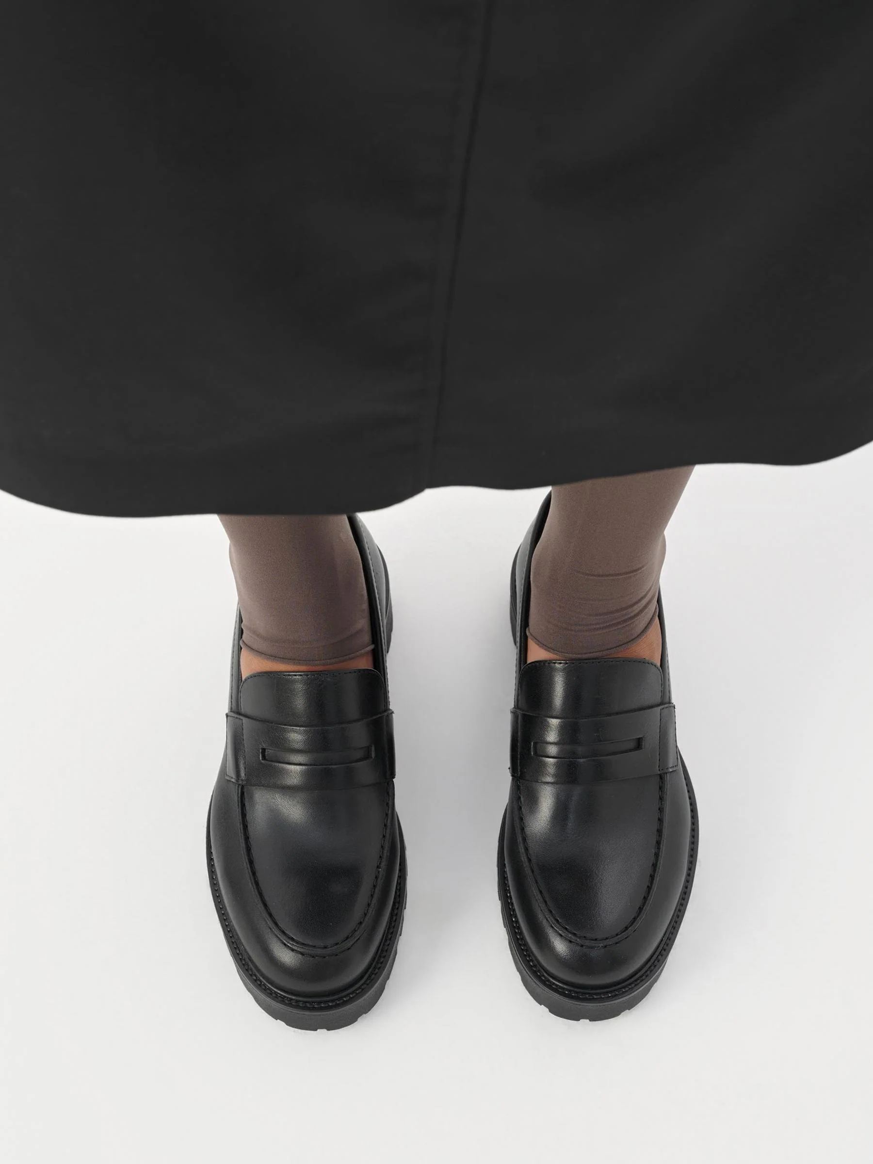 Zwarte leren loafer kenova - Afbeelding 2