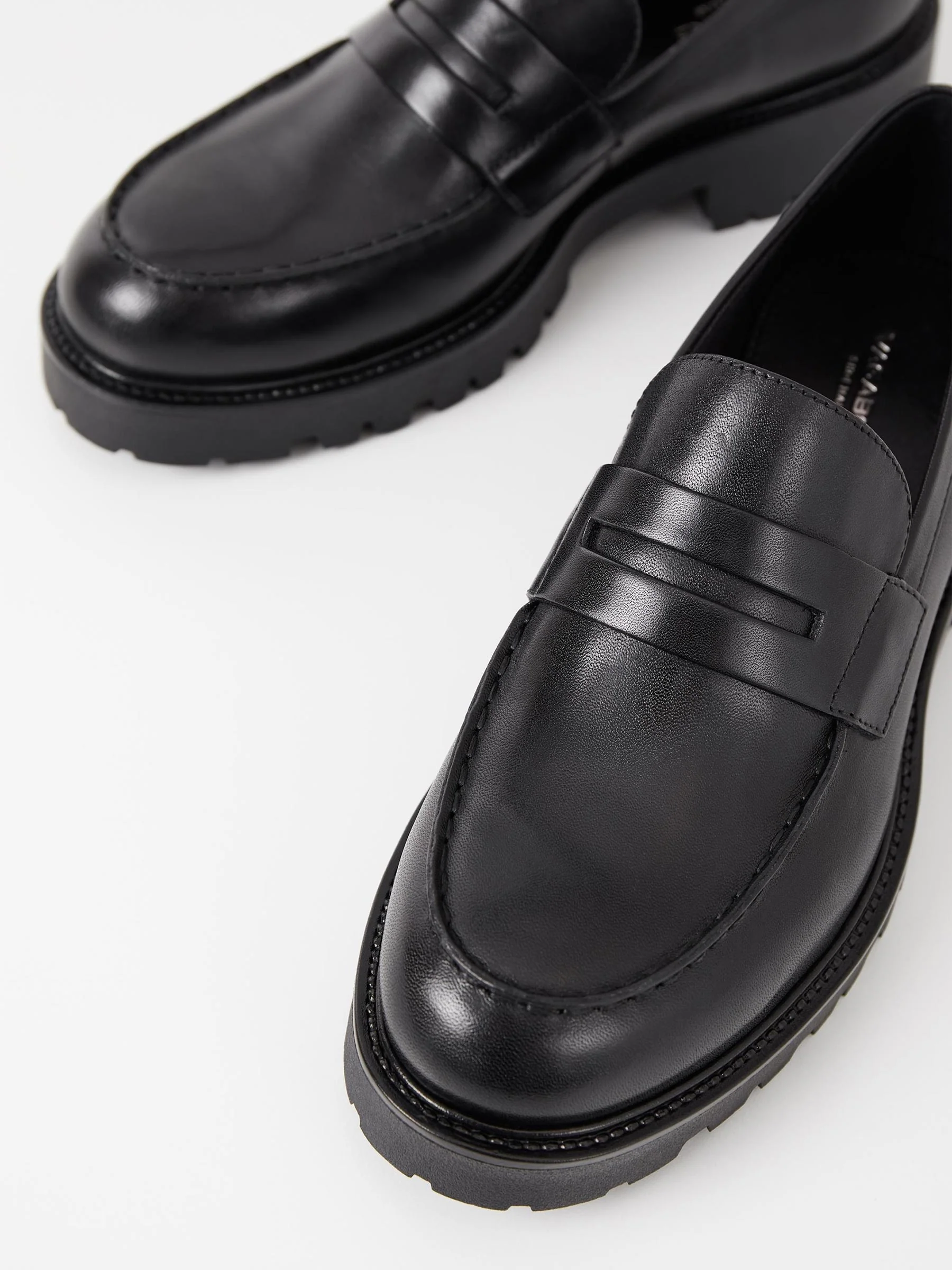 Zwarte leren loafer kenova - Afbeelding 4