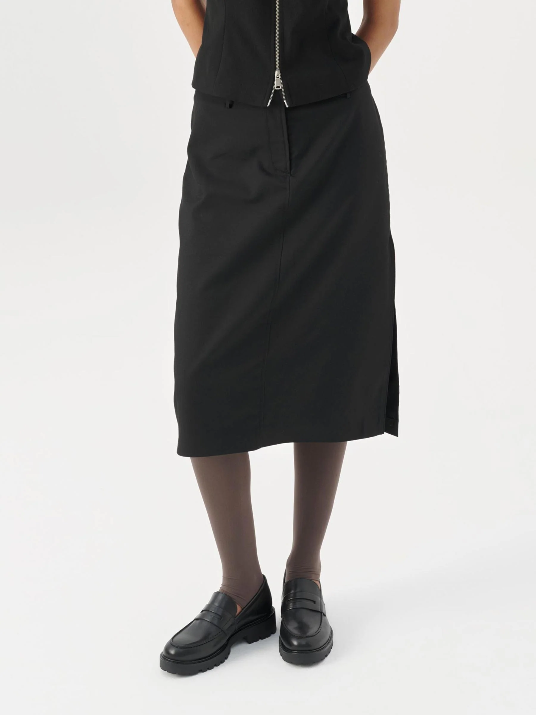 Zwarte leren loafer kenova - Afbeelding 6