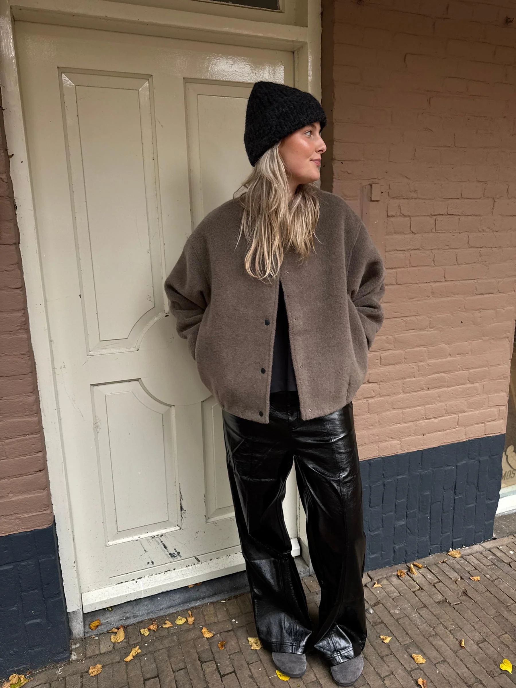 Wollen jas jag felted - Afbeelding 3