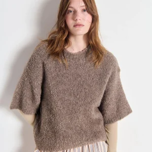 Bruine wollen trui zolly