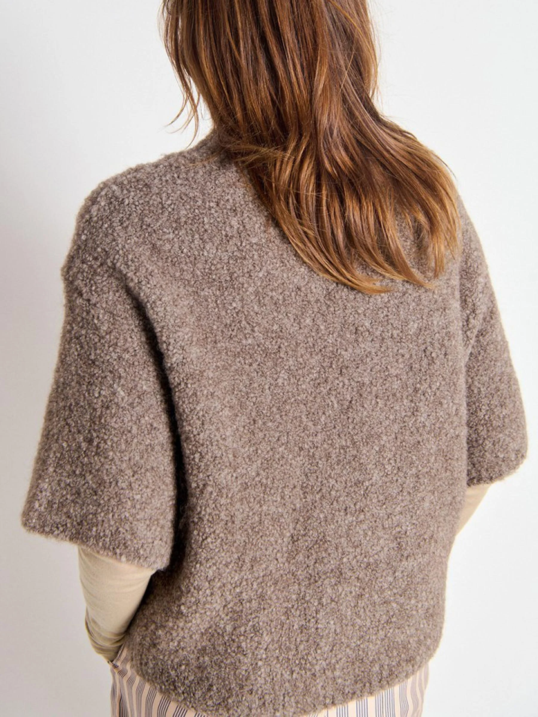 Bruine wollen trui zolly - Afbeelding 5