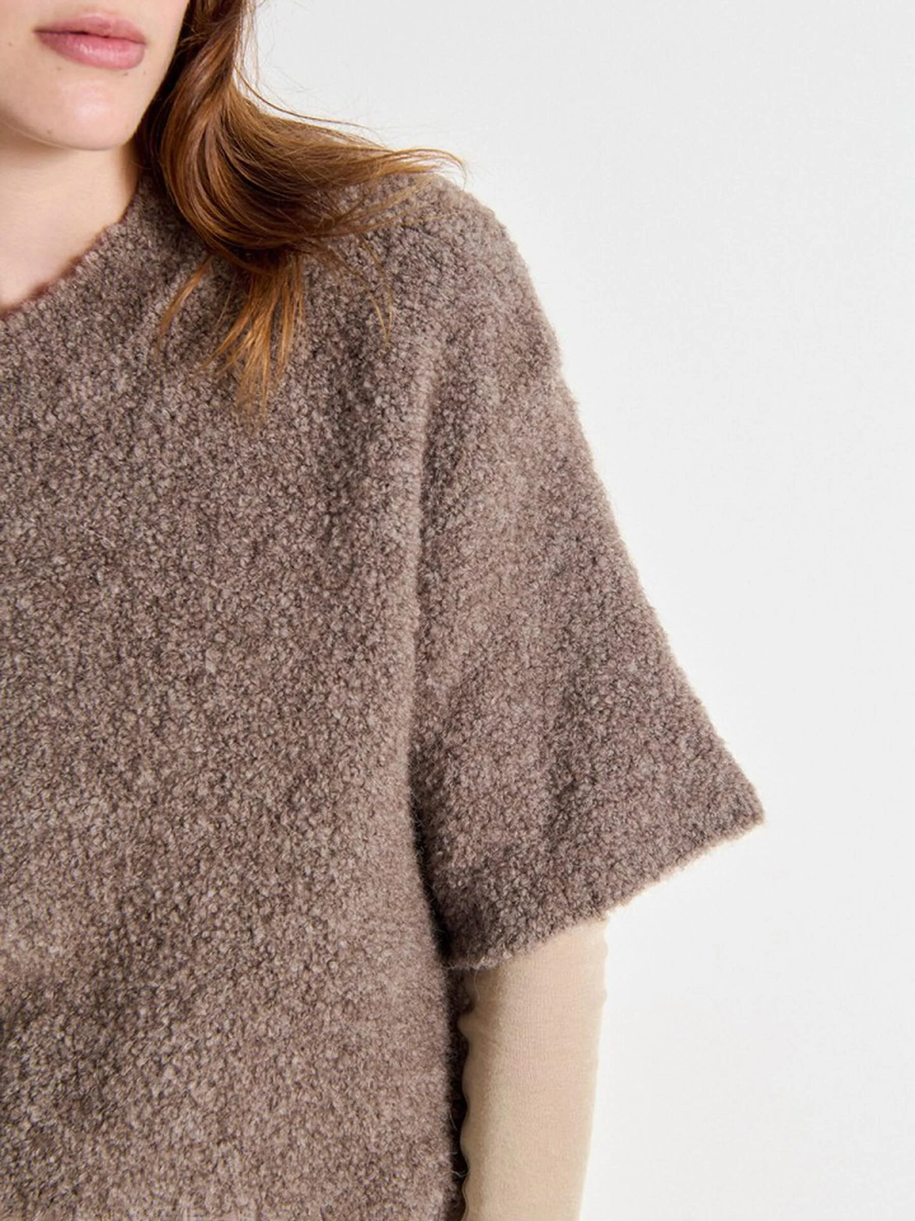 Bruine wollen trui zolly - Afbeelding 6