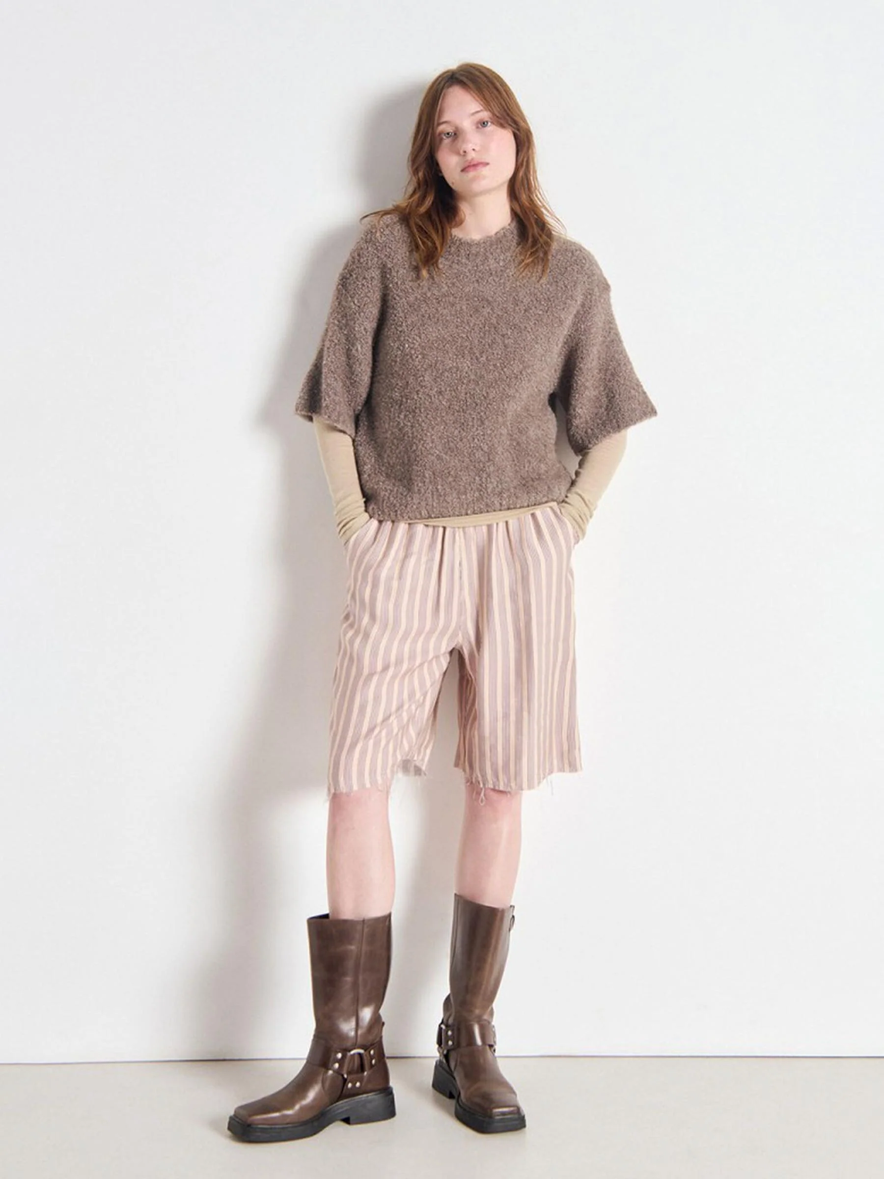 Bruine wollen trui zolly - Afbeelding 7