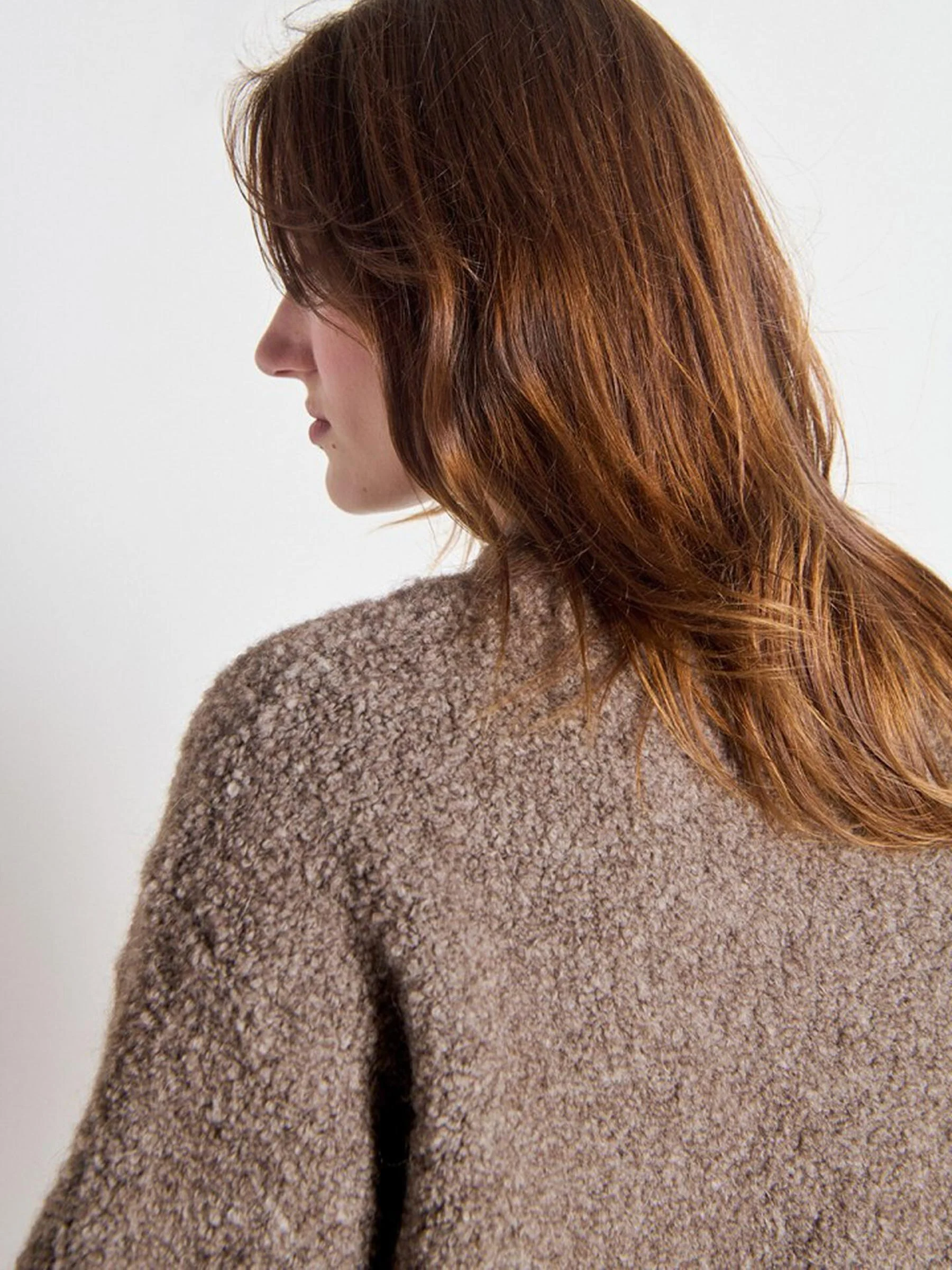 Bruine wollen trui zolly - Afbeelding 8