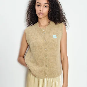 Camel gebreide spencer east