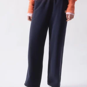 Donkerblauwe joggingsbroek plizzy