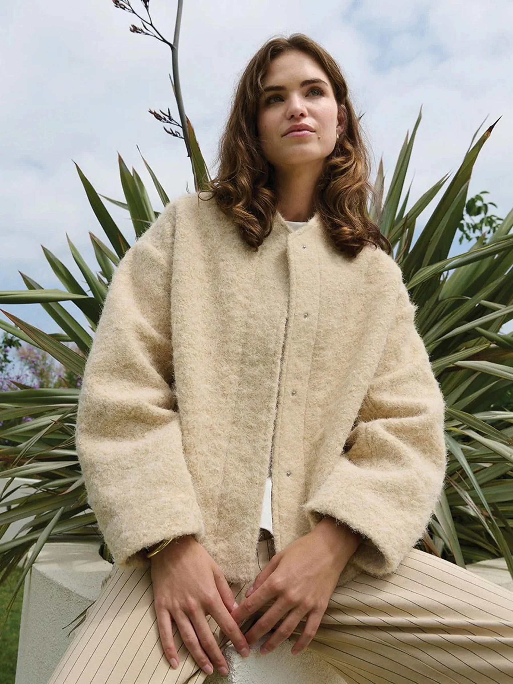 Creme jacket hermine - Afbeelding 2