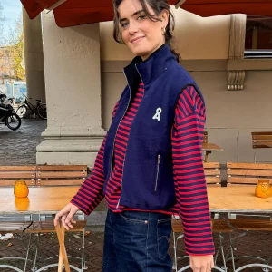 Donkerblauwe bodywarmer iconic a karlenaa