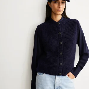 Donkerblauw gilet helgeaa