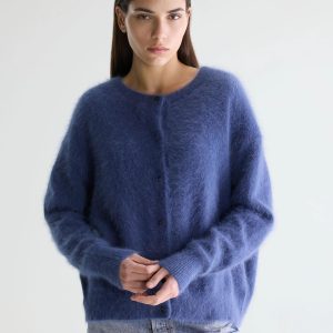 Blauwe cardigan dathan61