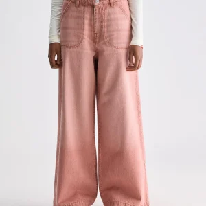 Roze wide leg jeans petula
