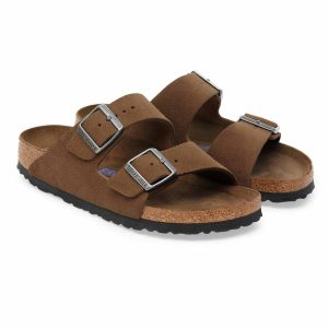 Donkerbruine suŠde sandalen arizona