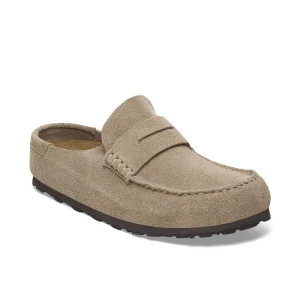 Suede loafer mule naples wrapped